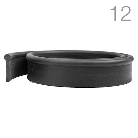 Blackdiamond Round Top Soft Squeegee Rubber 12 Pack  12 Inch, 12PK BD-A-12-12S